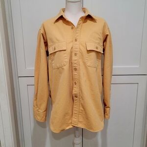 VTG L.L. Bean Chamois Cloth Button Down Shirt | Peach Soft Flannel | Size 16